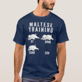 Maltese trainingshond t-shirt (Voorkant)