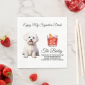 Maltese Trouw Signature Drank Servet (Insitu)