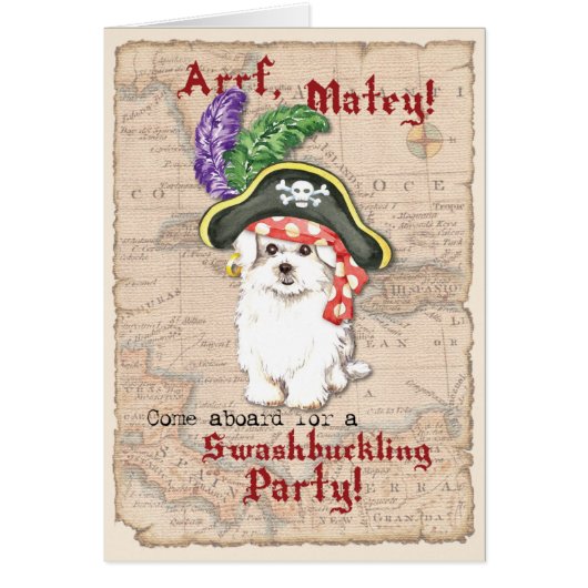 Maltese uitnodiging van piraten (Voorkant)