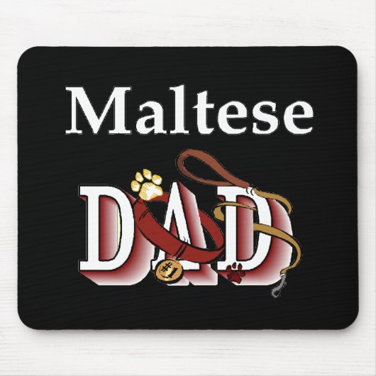 Maltese Vader Cadeaus Muismat (Voorkant)