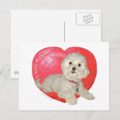 Maltese Valentijnsdag Feestdagenkaart (Voorkant / Achterkant)