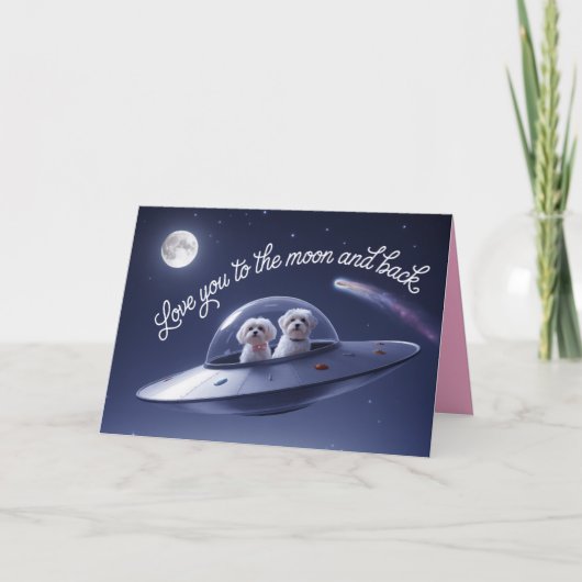 Maltese Valentine Card Feestdagen Kaart (Voorkant)