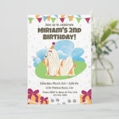 Maltese verjaardagsuitnodiging kaart (Staand voorkant)