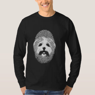 Maltese vingerafdruk -  Maltees Hondenras LO T-shirt