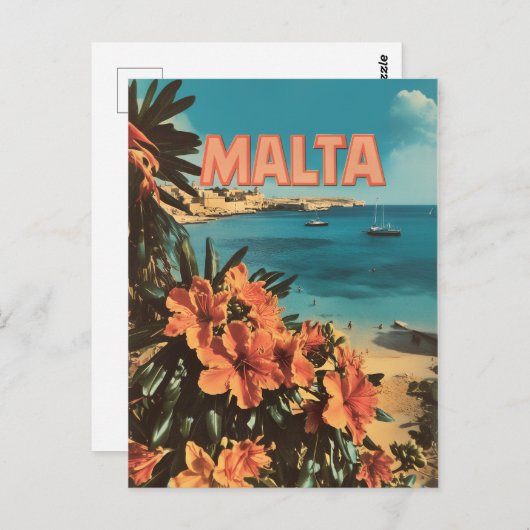 Maltese vintage briefkaart (Voorkant / Achterkant)