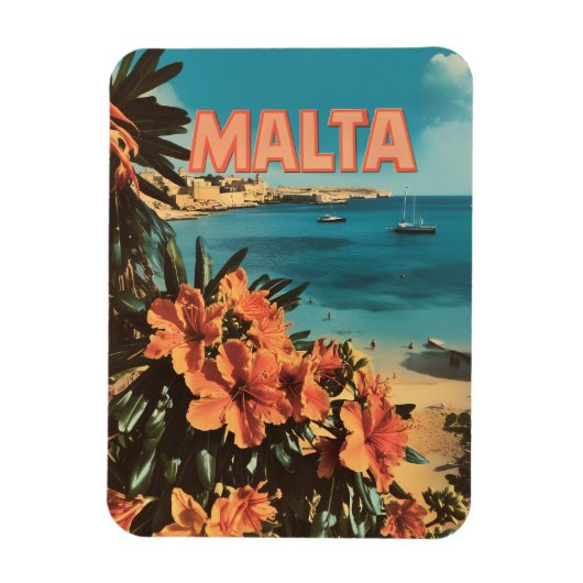 Maltese vintage magneet (Verticaal)