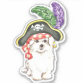 Maltese VinylSticker Sticker (Voorkant)