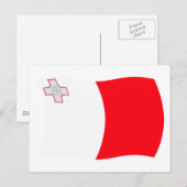 Maltese Vlag Ansichtkaart Briefkaart (Voorkant / Achterkant)