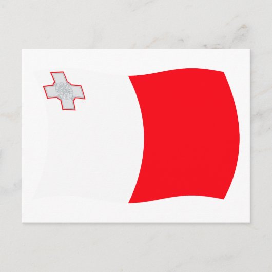 Maltese Vlag Ansichtkaart Briefkaart (Voorkant)