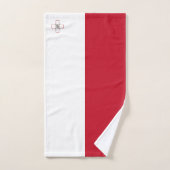 Maltese vlag bad handdoek (Handdoek)
