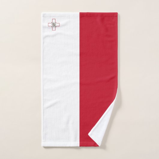 Maltese vlag bad handdoek (Handdoek)