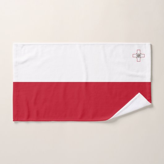 Maltese vlag bad handdoek (Handdoek)