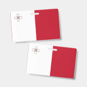 Maltese vlag badge (Voor- en achterkant)