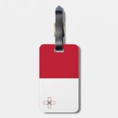 Maltese vlag bagagelabel (Achterkant verticaal)