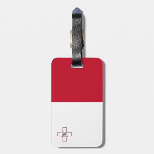 Maltese vlag bagagelabel (Achterkant verticaal)