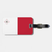 Maltese vlag bagagelabel (Achterkant horizontaal)