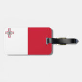 Maltese vlag bagagelabel (Achterkant horizontaal)
