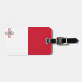 Maltese vlag bagagelabel (Voorkant horizontaal)
