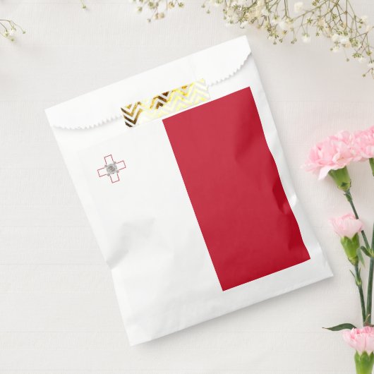 Maltese vlag bedankzakje (Gezegeld)