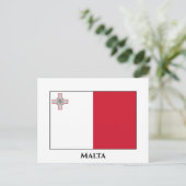 Maltese vlag briefkaart (Staand voorkant)