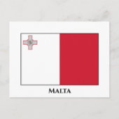 Maltese vlag briefkaart (Voorkant)