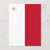 Maltese vlag briefkaart (Voorkant)
