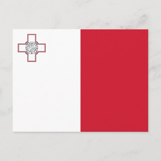 Maltese vlag briefkaart (Voorkant)