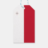 Maltese vlag cadeaulabel (Achterkant)
