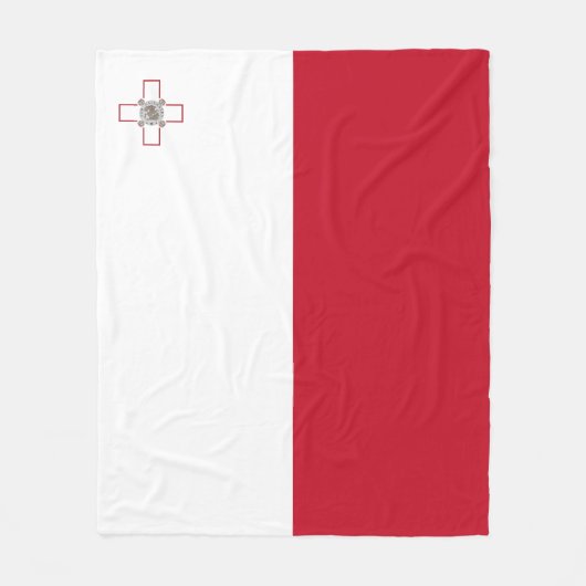 Maltese vlag fleece deken (Voorkant)