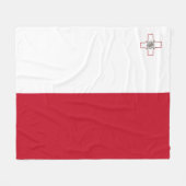 Maltese vlag fleece deken (Voorkant (Horizontaal))