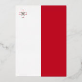 Maltese vlag folie uitnodiging (Voorkant)