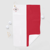 Maltese vlag golfhanddoek (Insitu)