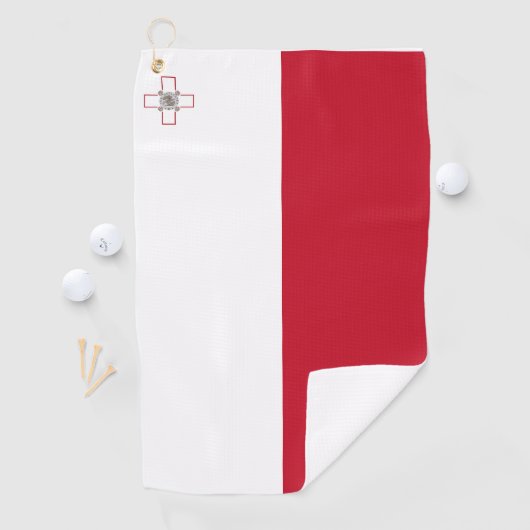 Maltese vlag golfhanddoek (Insitu)