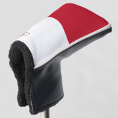Maltese vlag golfheadcover (3/4 voorkant)