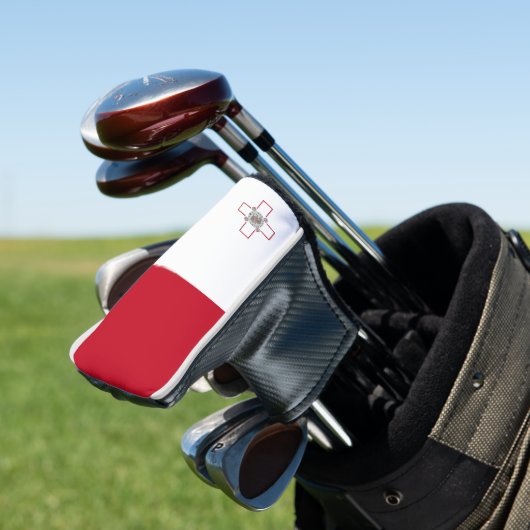 Maltese vlag golfheadcover (Insitu)
