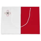 Maltese vlag groot cadeauzakje (Voorkant)
