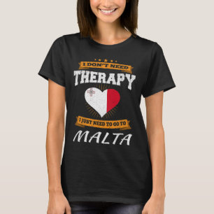 Maltese Vlag I Grappig Malta Vakantie Cadeau T-shirt