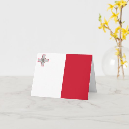 Maltese vlag kaart (Gele Bloem)