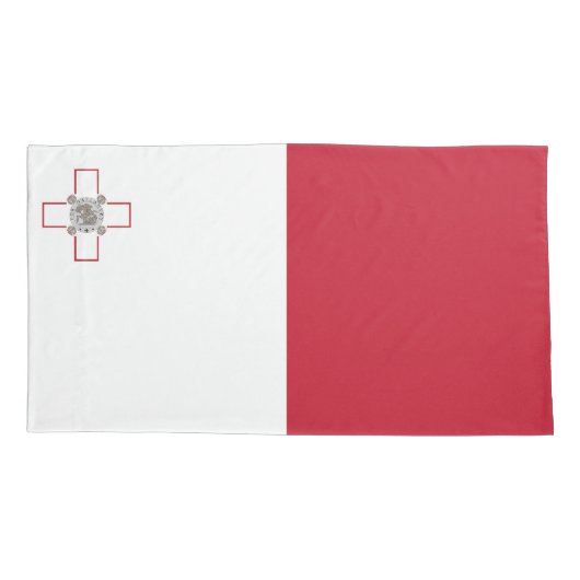 Maltese vlag kussensloop (Achterkant)