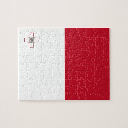 Maltese vlag legpuzzel (Horizontaal)