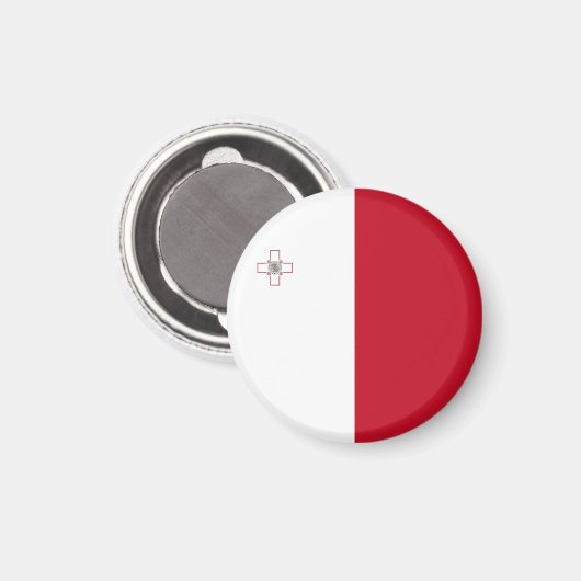 Maltese vlag magneet (Voorkant / Achterkant)