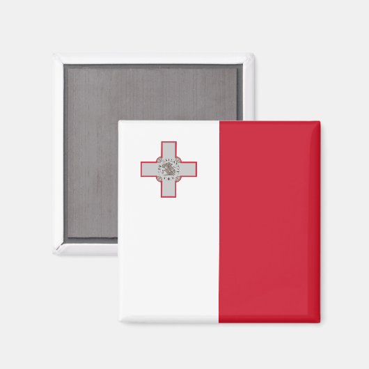 Maltese vlag magneet (Voorkant / Achterkant)
