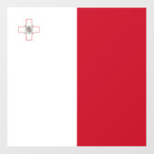 Maltese vlag raamsticker (Vel)