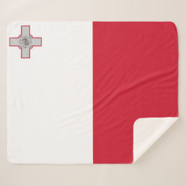 Maltese vlag sherpa deken