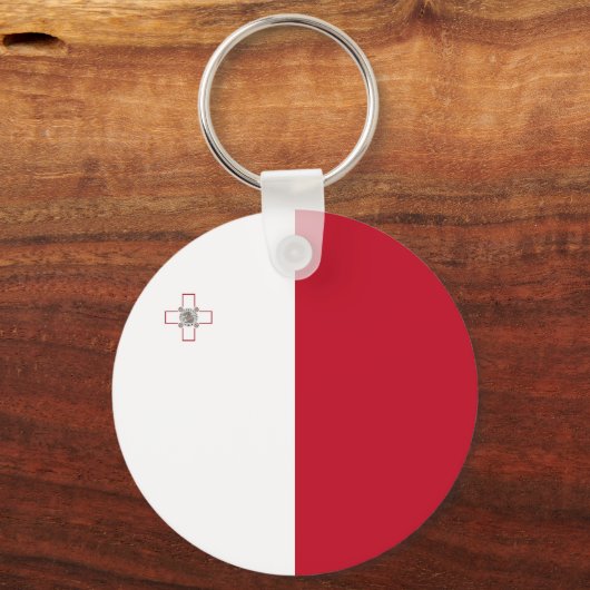Maltese vlag sleutelhanger (Achterkant)