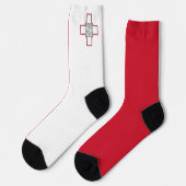 Maltese vlag sokken (Links)