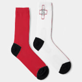 Maltese vlag sokken (Rechts)