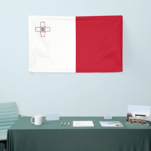Maltese vlag spandoek (Beurs)