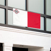 Maltese vlag spandoek (Buitenkant Gebouw)