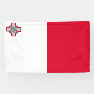 Maltese vlag spandoek
